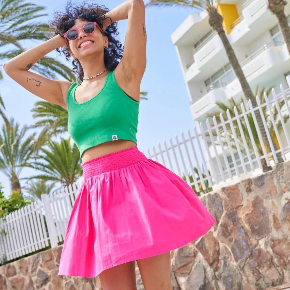 Lucy & Yak Thea Skirt in Fandango Pink *SOLD OUT ON WEBSITE